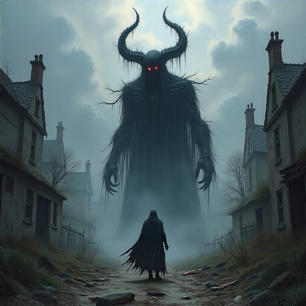 Grimdark Scene in Sinister Style