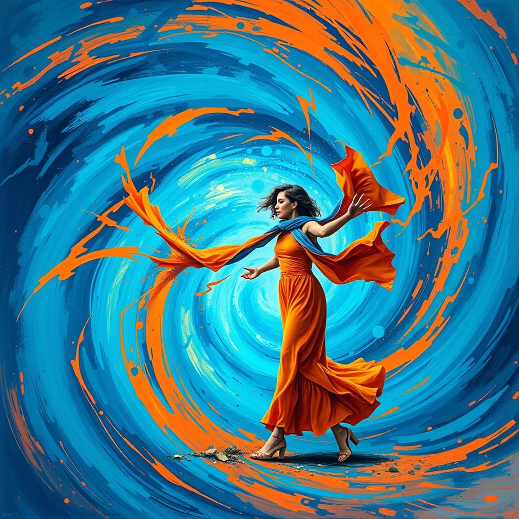 Vibrant Chaos: Woman Unleashes Catastrophic Color Explosion