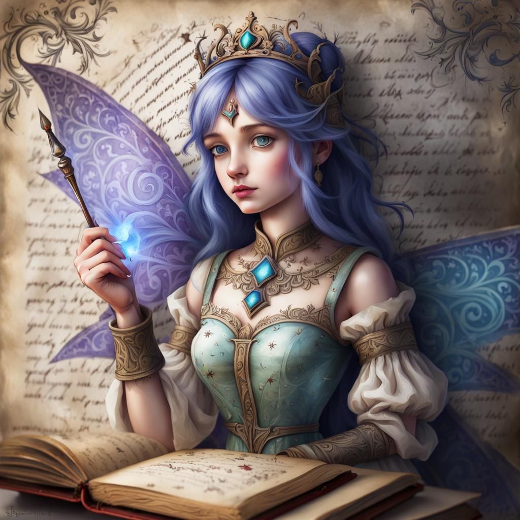 Realm of Magic: Fairy by the Open Tome