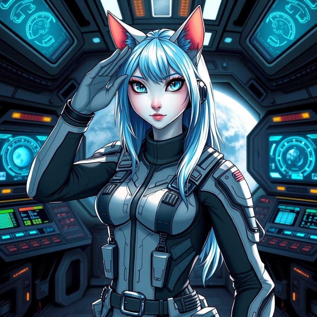 Lieutenant Koko Kitty reported for duty.