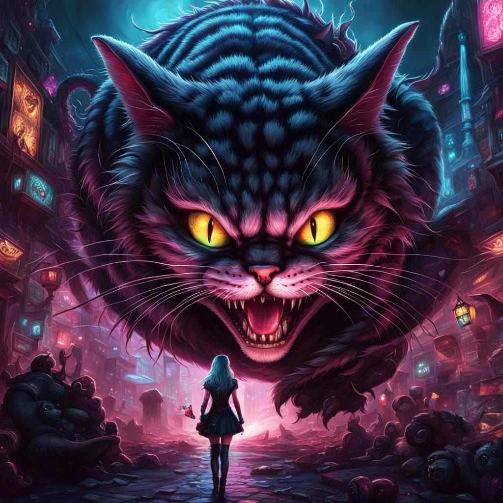 Wow Alice what did you say to the Cheshire