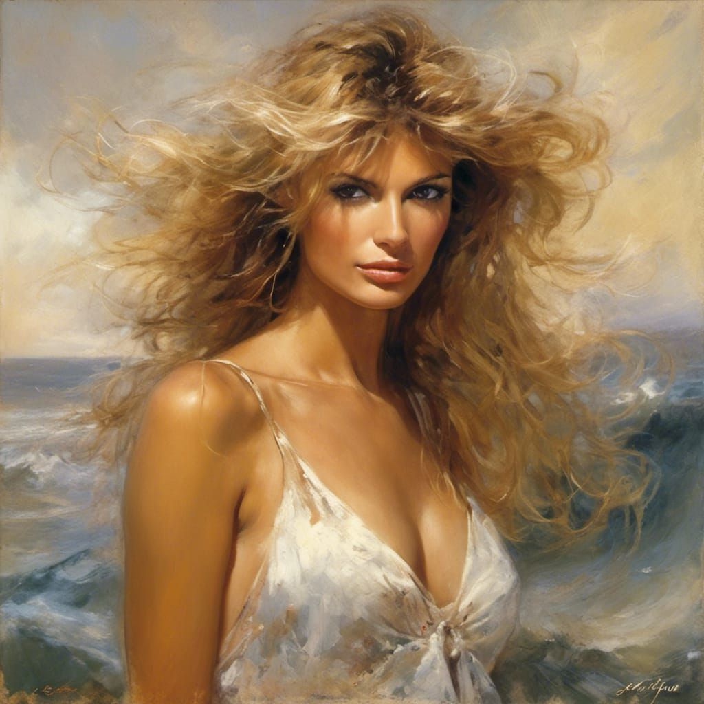Faith Hill Portrait in Hyperrealistic Style