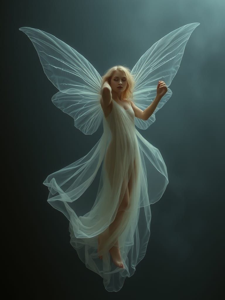 Ethereal Gossamer Fairy in Natural Beauty Style