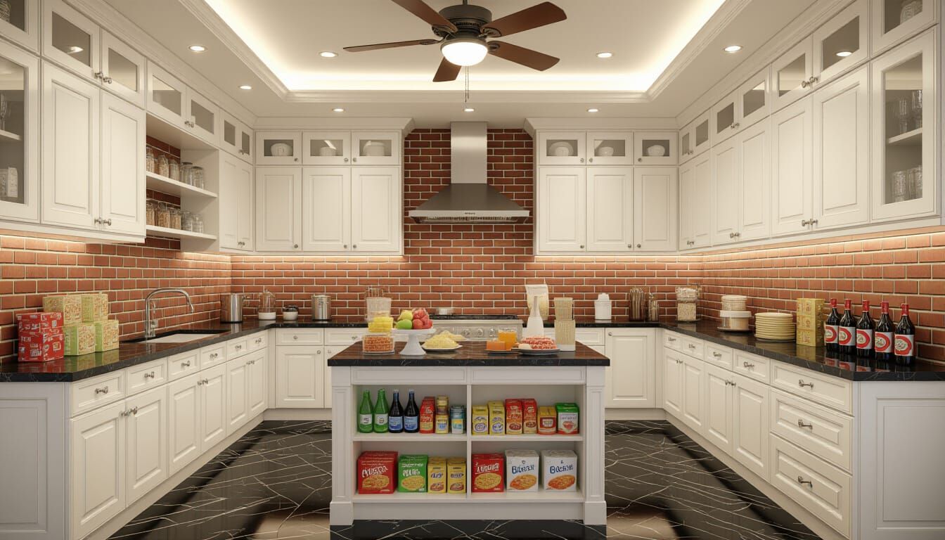 Victorian Storage Room with Island Display