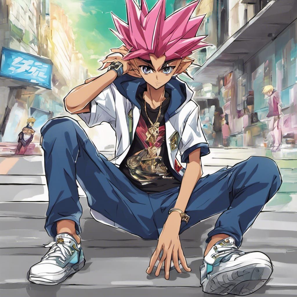 Yuma Tsukumo in Streetwear, Anime Style