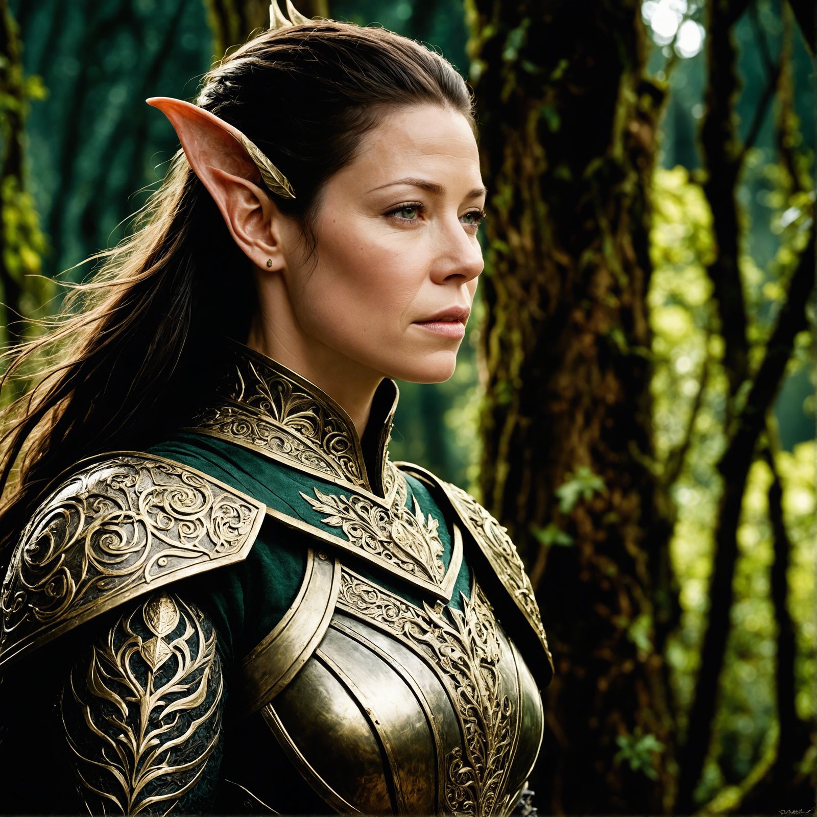 actress Evangeline Lilly as commander of the elven guard