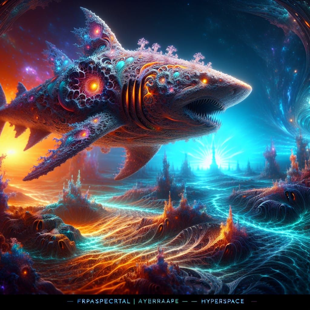 Fractal Shark Lyapunova in Hyperspectral Neon Abyss