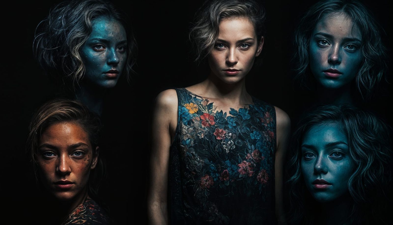 Gritty Sfumato Portrait with Luminescent Hues