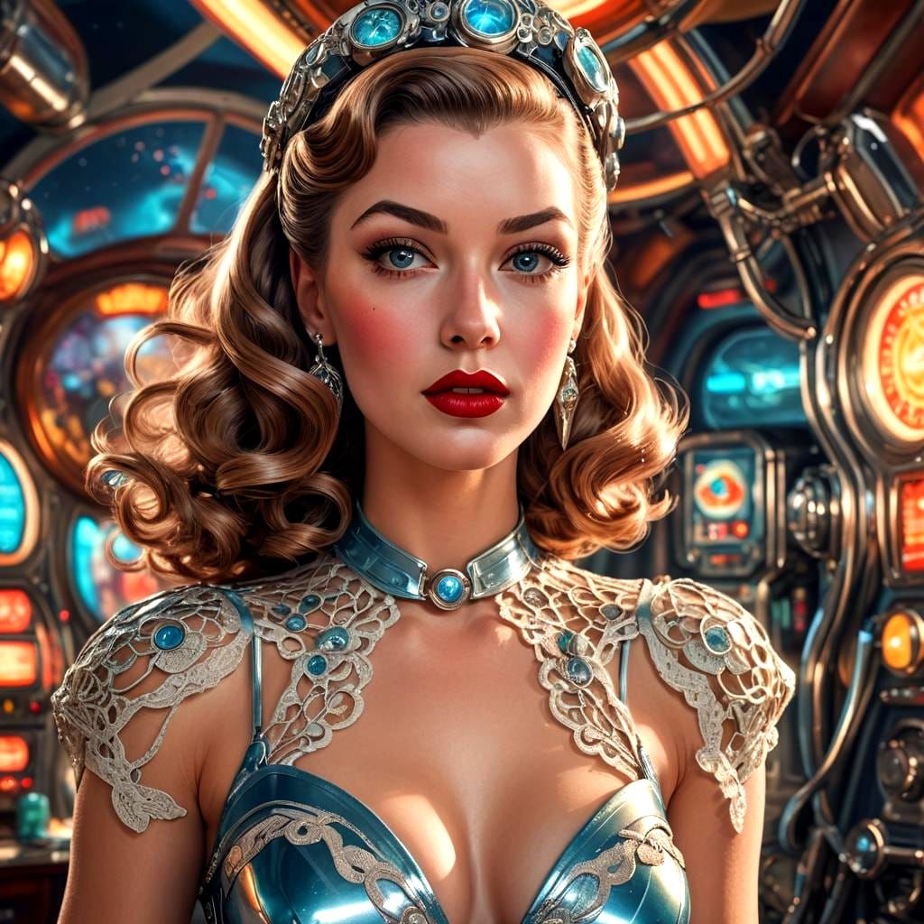 Gil Elvgren Style Pinup in 1940s Style