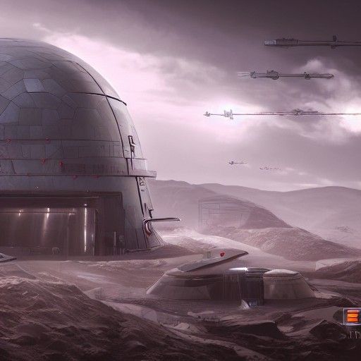 Futuristic Secret Bunker Concept Art in 8K