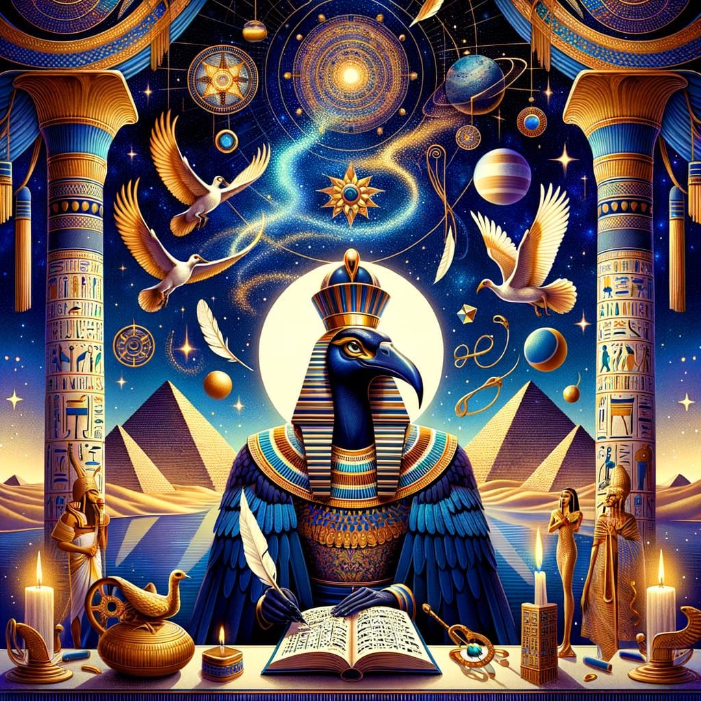 Thoth - Egyptian God of knowledge.