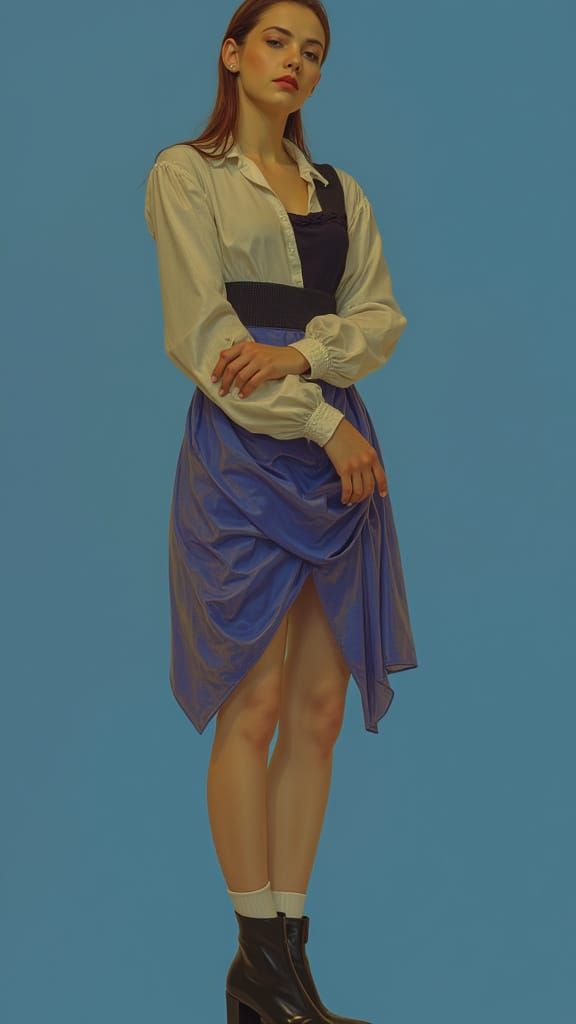 Serene Scandinavian Woman Lost in Thought