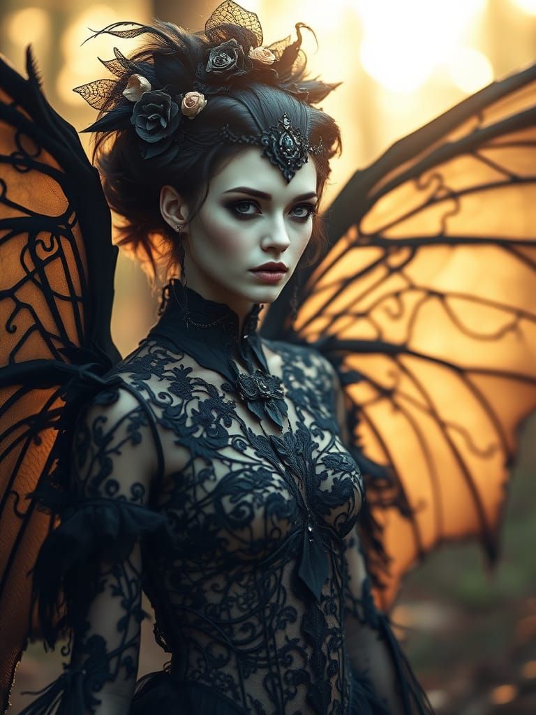 Dreamlike Italian Creature in Surreal Golden Light