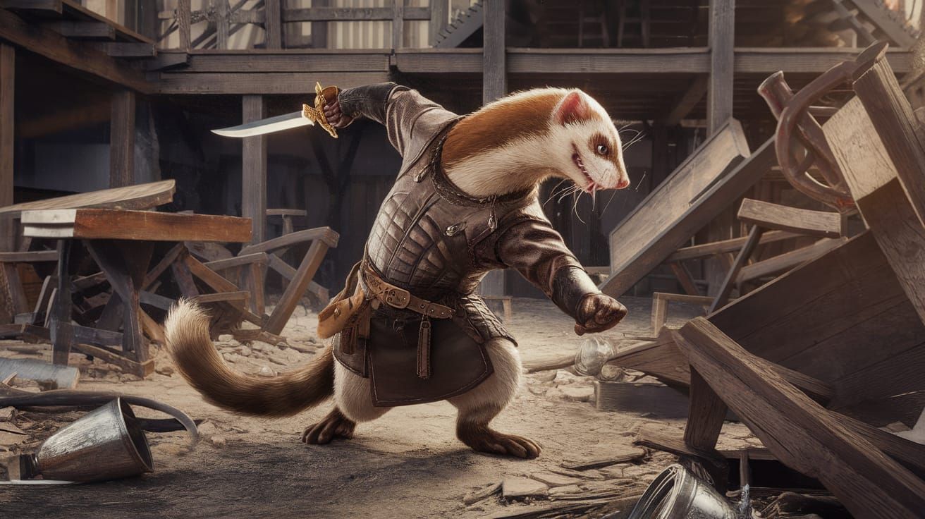 Ferret Ranger Performs Unpredictable Weasel War Dance