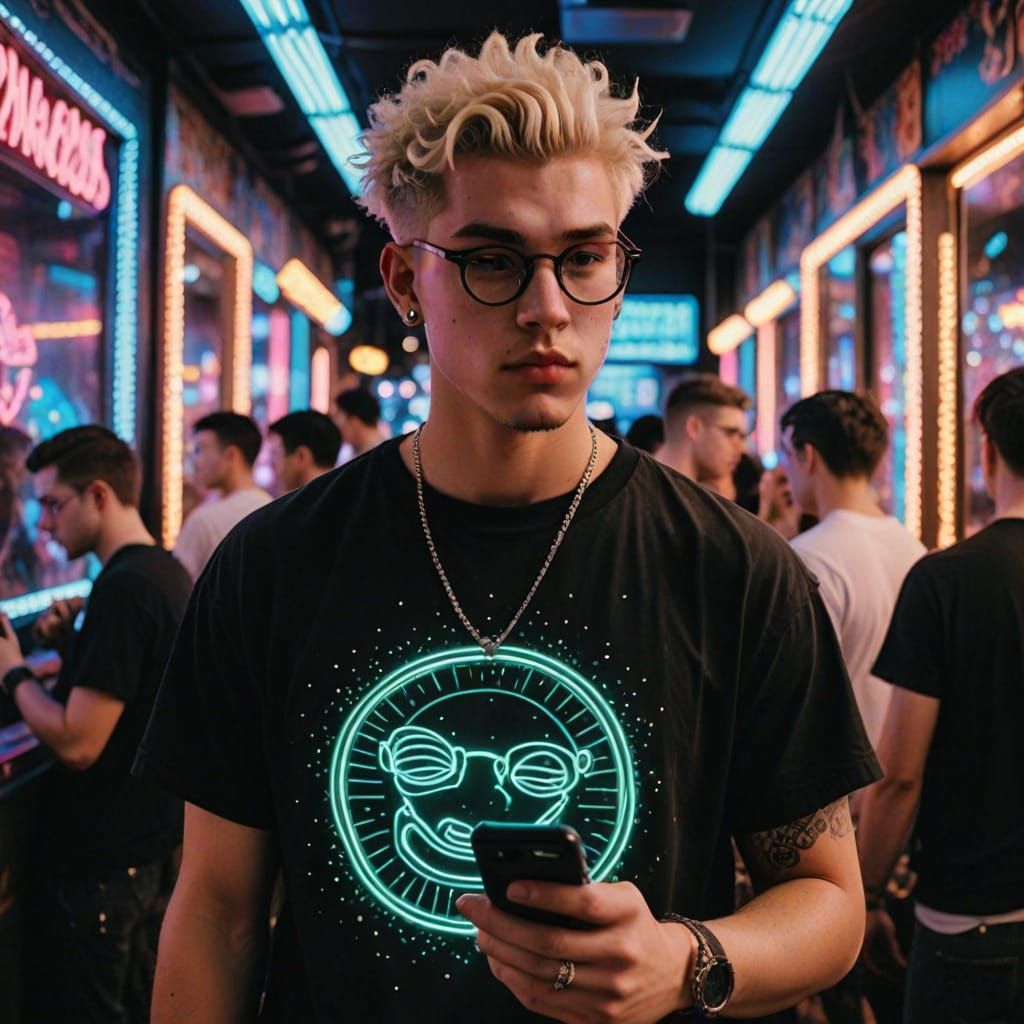 Grunge Guy Shines at the Disco