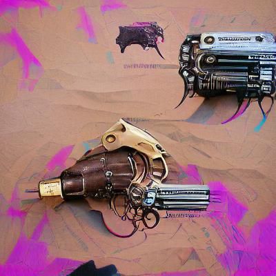 Cyberpunk Old West Revolver