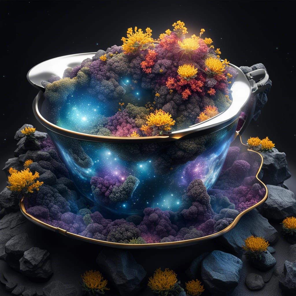 Cosmic Teacup: A Photorealistic Space Nebula