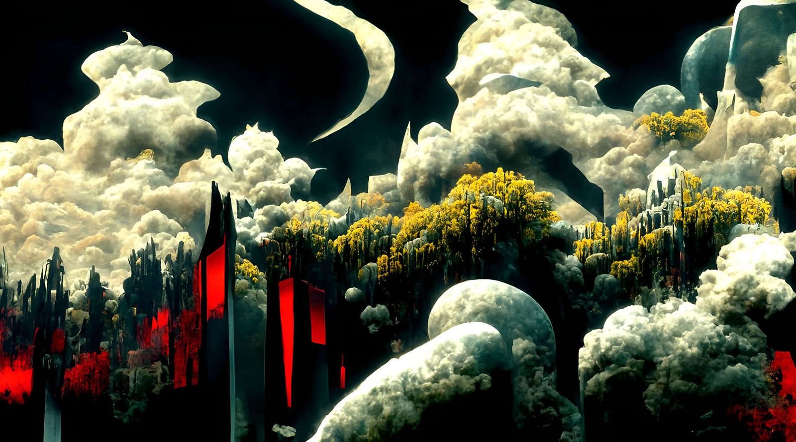 Metallic dendrophilia and marble nephophobia