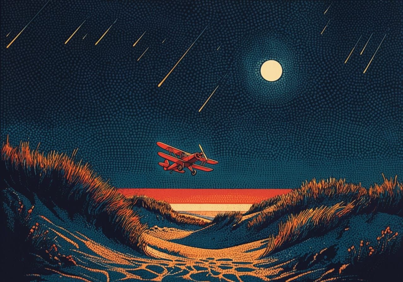 Dark Summer Night in the Dunes