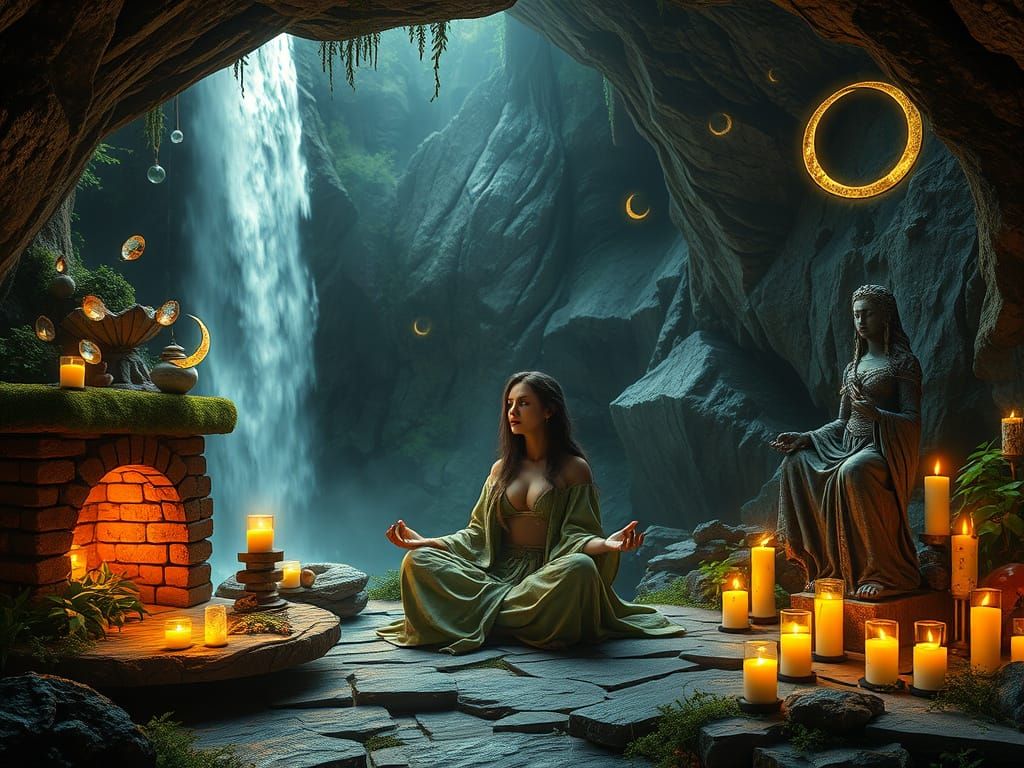 Cave of the Mother (Meditation Room of Sue Ravenwood, modern...