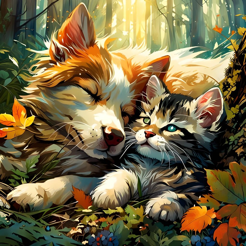 Simple AI Image of Sleepiness