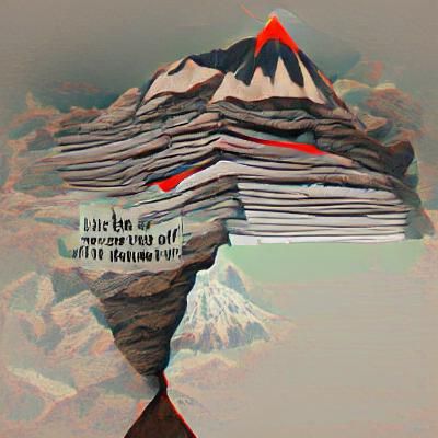Mountain Landscape Generated from Empty Prompt