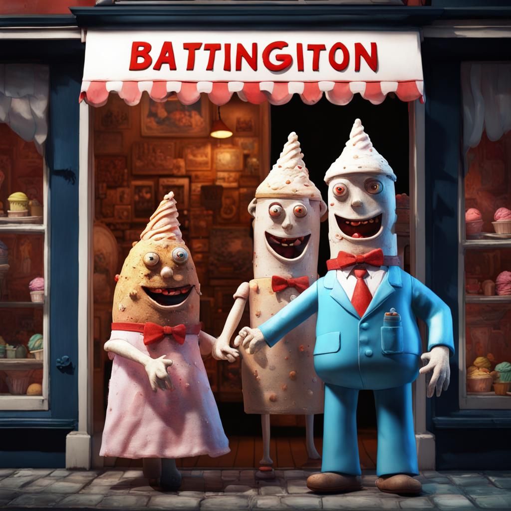 Battington Ice Cream Horror: Hyperrealistic Toy Maker