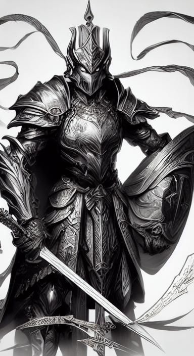 Imposing Dragon-Human Hybrid Soaring Through Skies