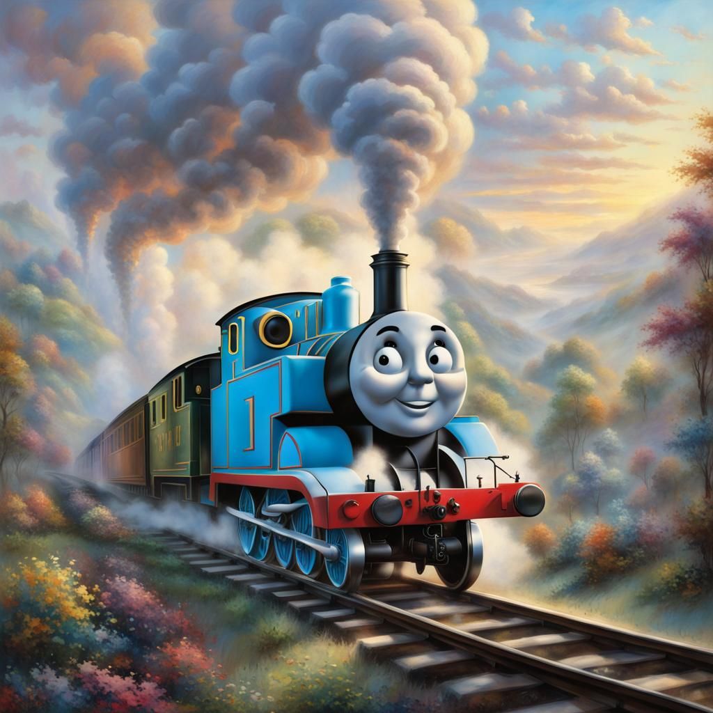 Thomas The Tank Engine's Friendly Laughing Face