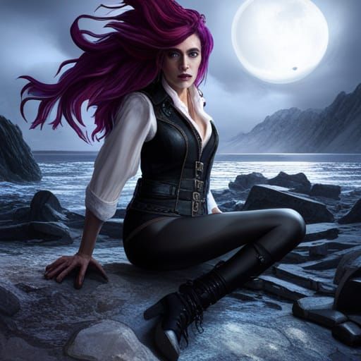 Viking Vampire in Detailed Matte Painting