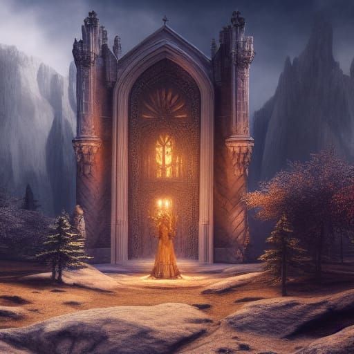 Fantastical Narnia Matte Painting in Deep Color