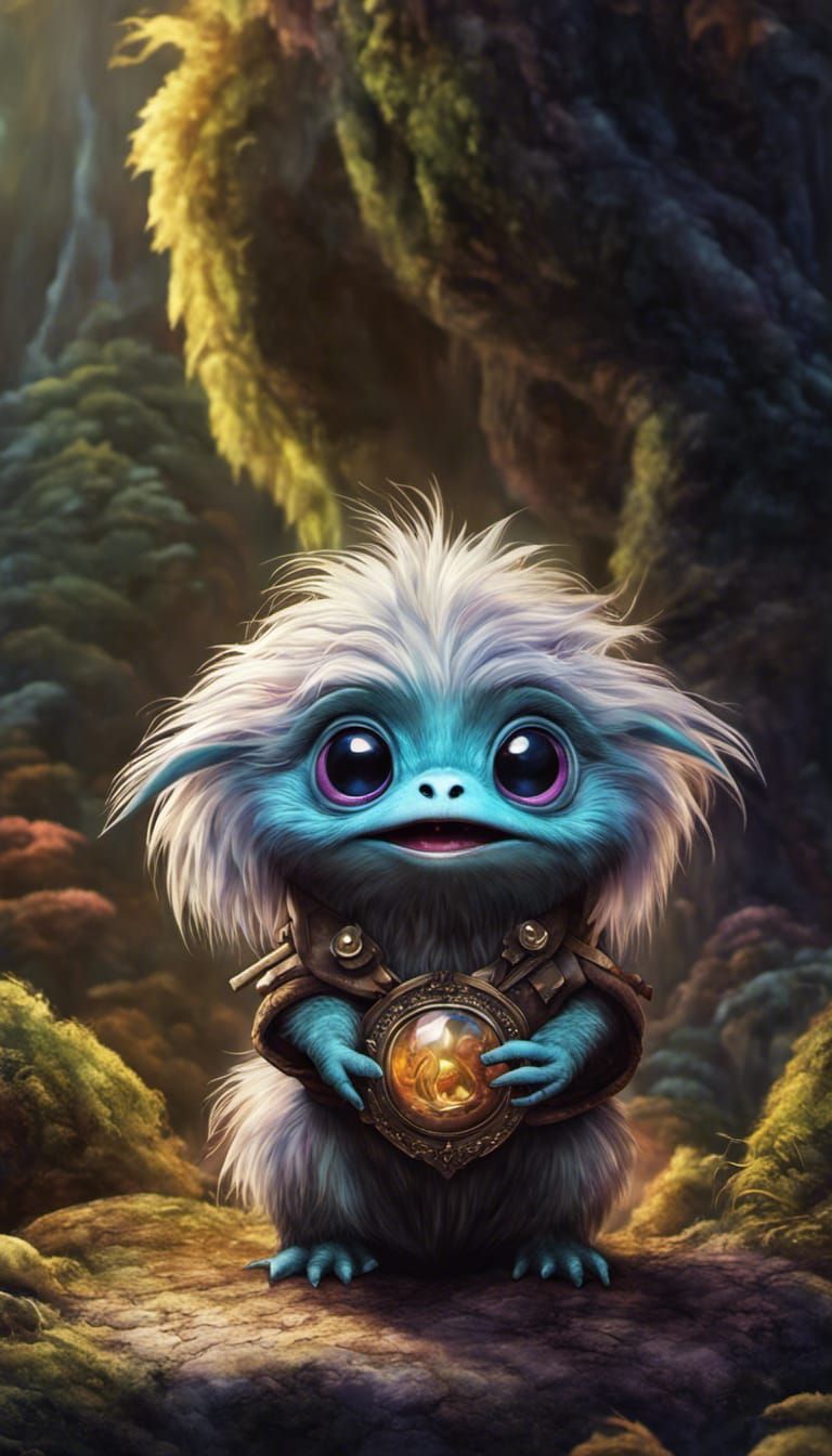 Cute Monster's First School Day in Pop Surrealism