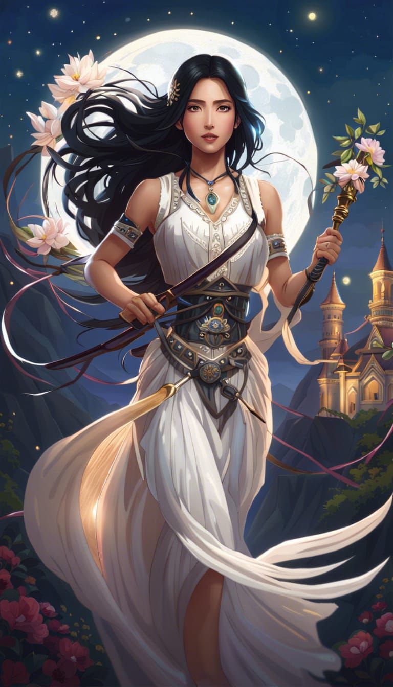 Running toward her dreamed goal