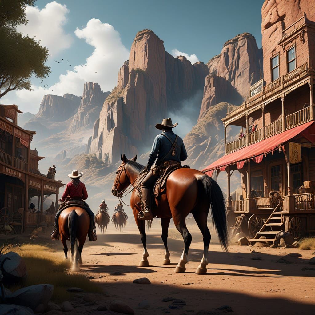 Cowboys and Cowgirls Day: Fantasy Concept Art