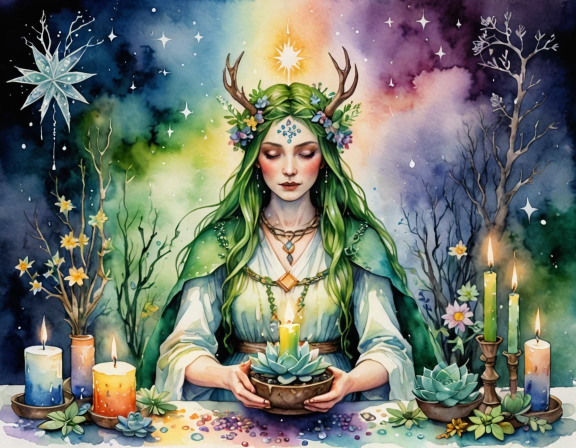 Pastel Goth Demoness at Imbolc Spring Festival