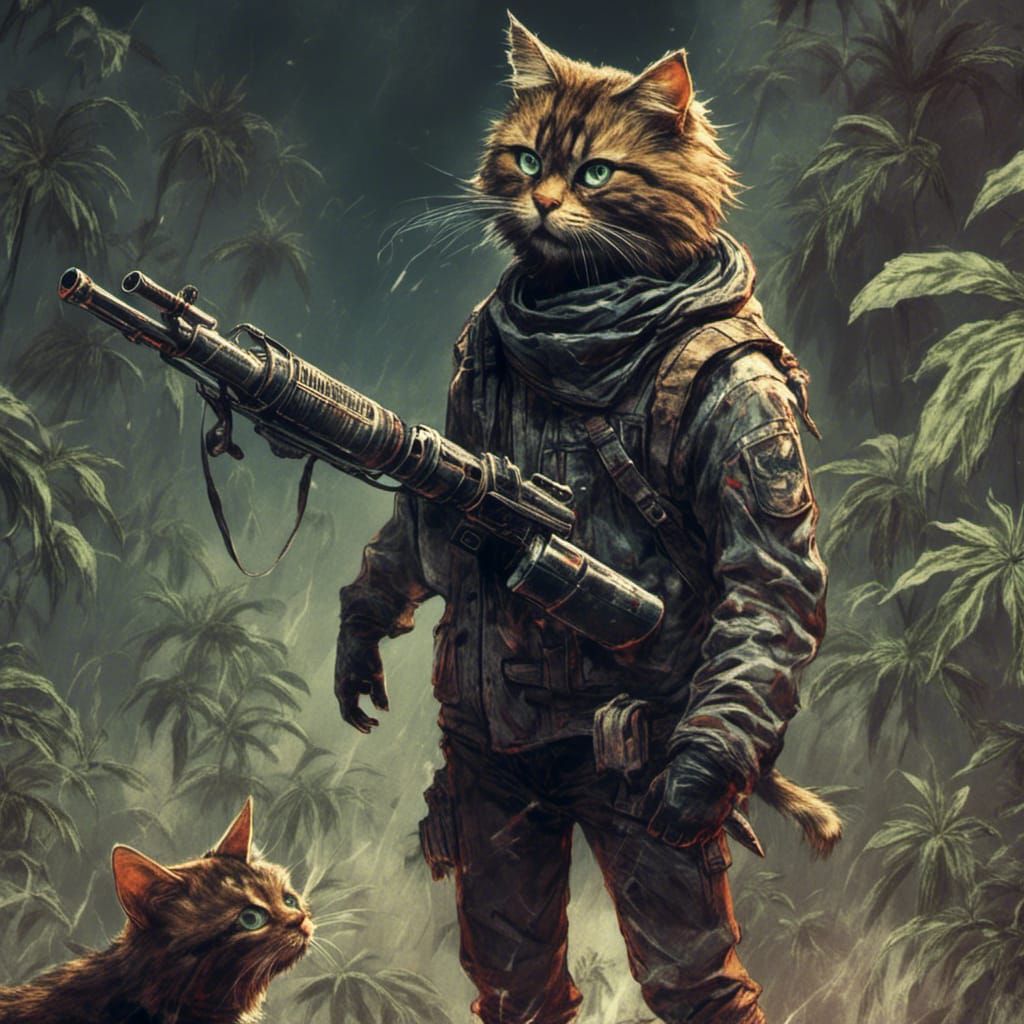 Killer Ninja Cat with Bong and Gun: Manga Scan