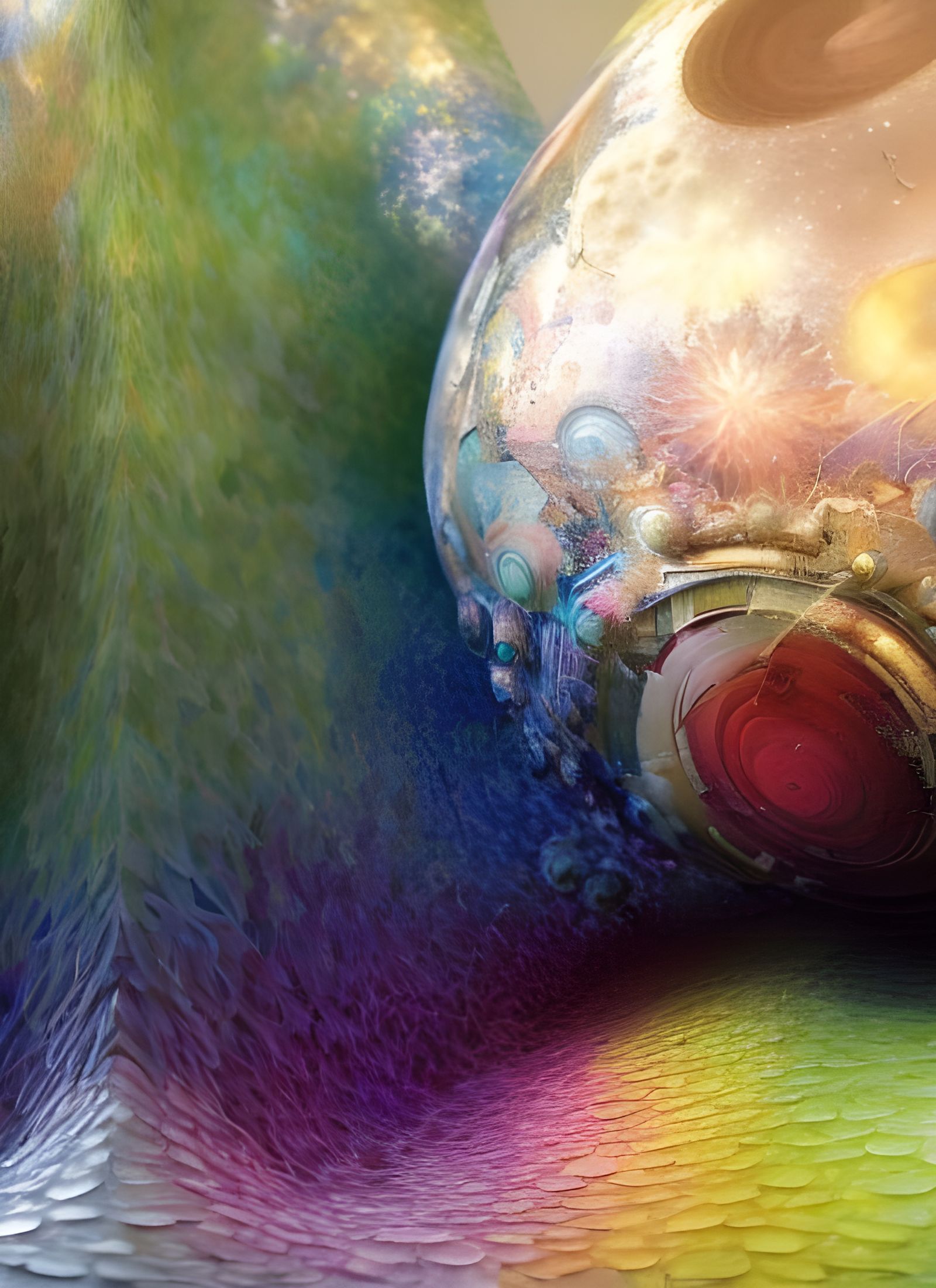 Geometric Abstract: Intricate Polychromatic Mathematical Art