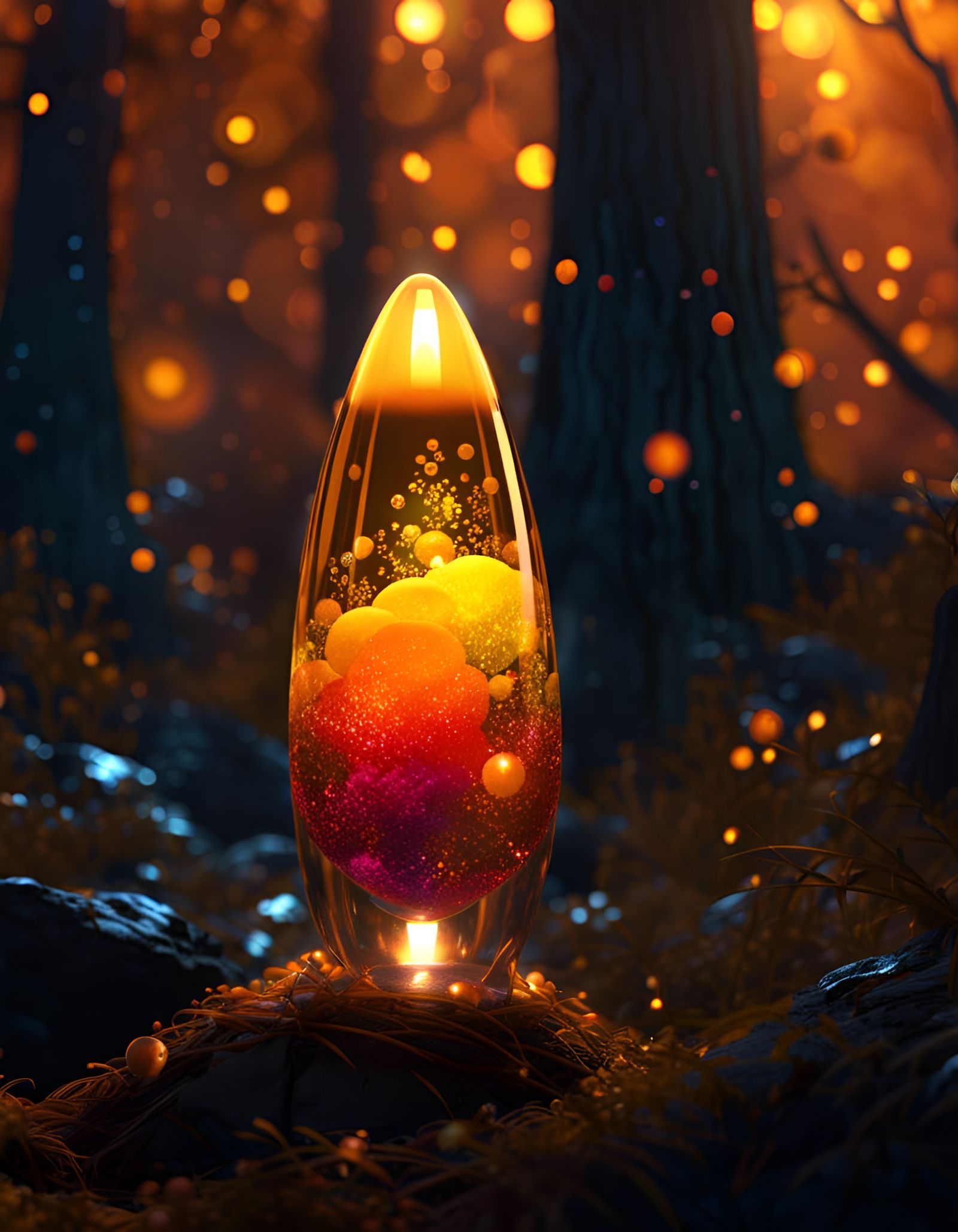 Forest Lava Lamp