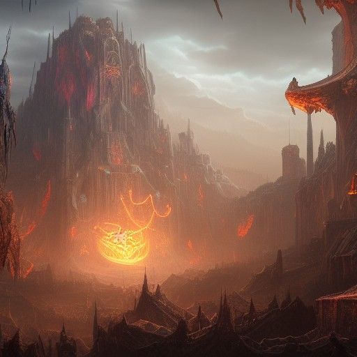 Elden Lord: Detailed Matte Painting in Unreal Engine