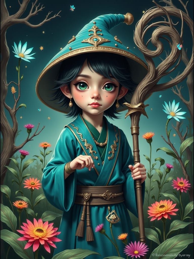 Whimsical Wood Cultivator in Enchanted Forest