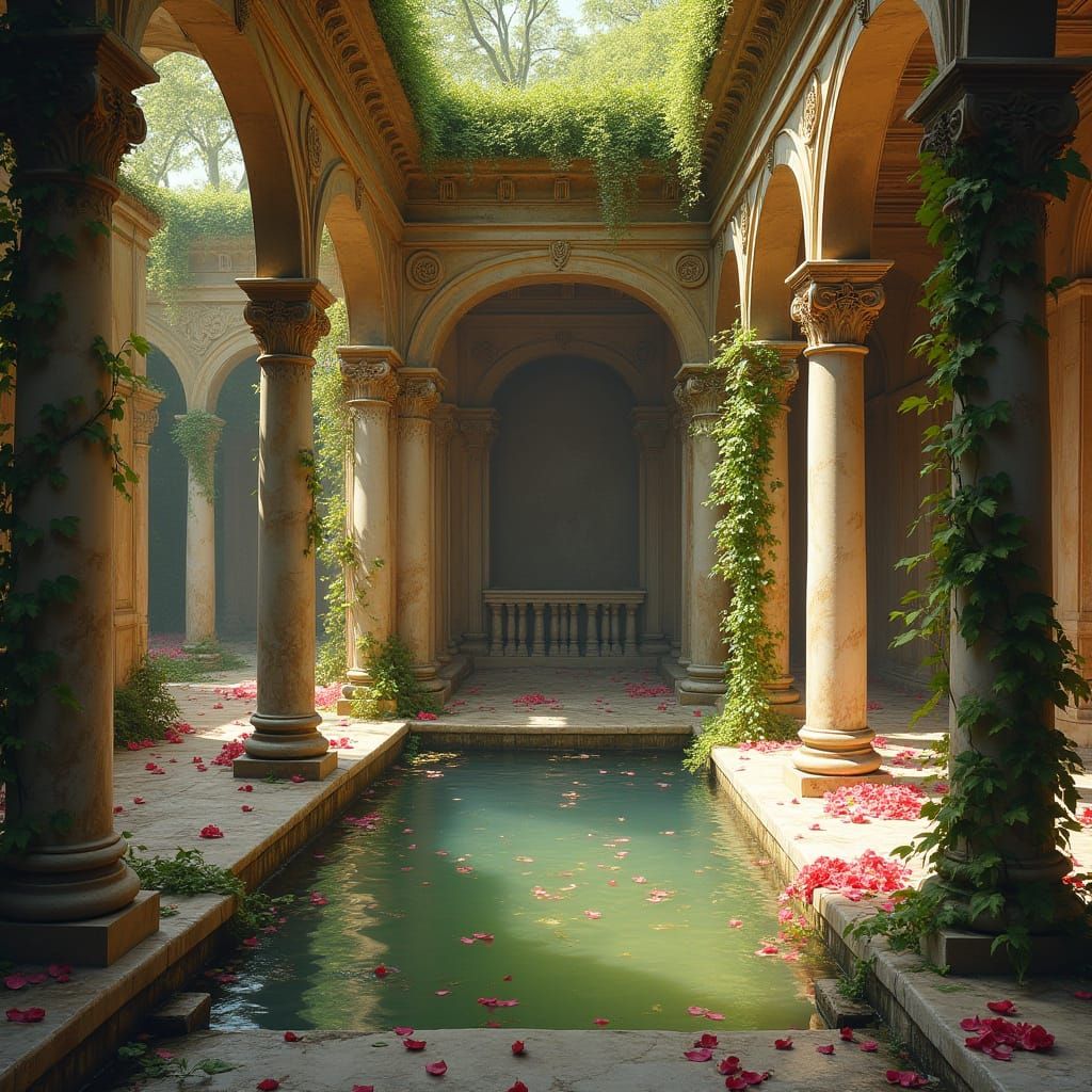 Ancient Roman Bath Reclaimed by Nature