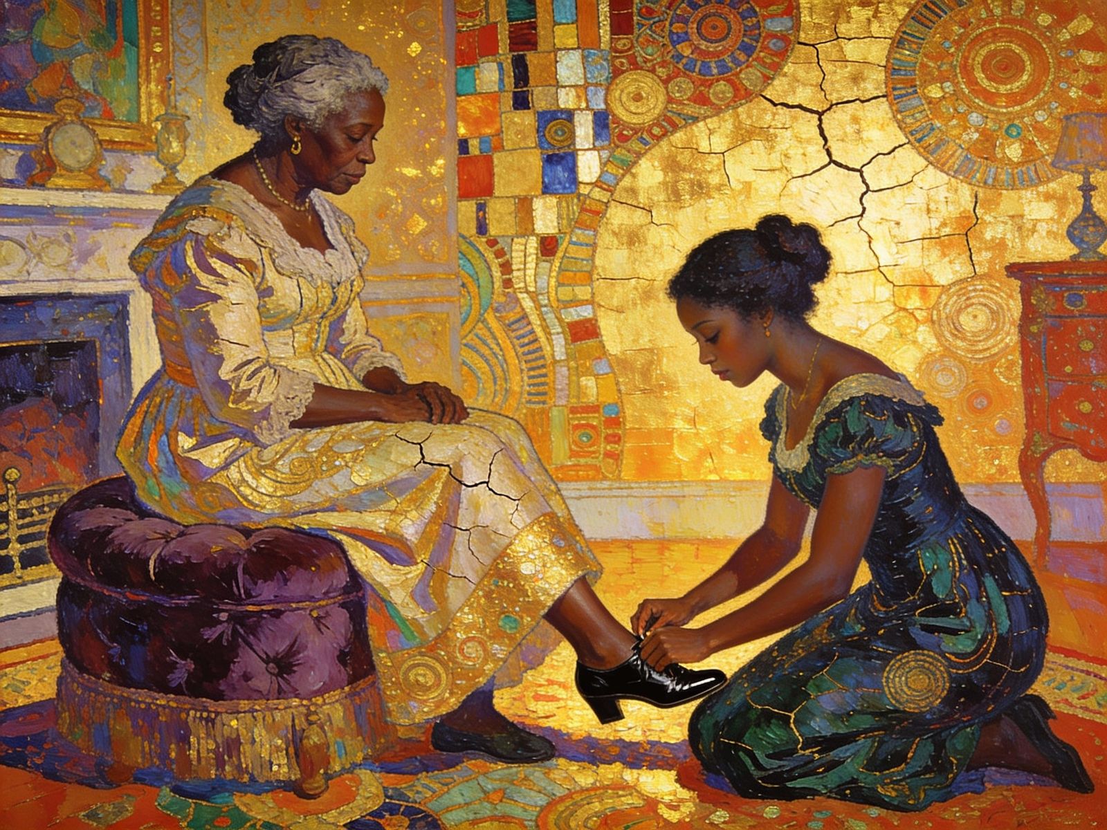 Generational Bond: Helping Grandma with Shoes