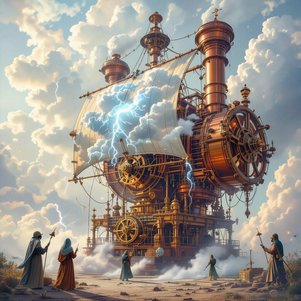 Steampunk Cloud Weaver Creates Storm Sails