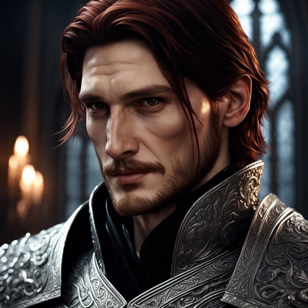 Cosmic Darkling's Embrace: A Hyperdetailed Fantasy Portrait