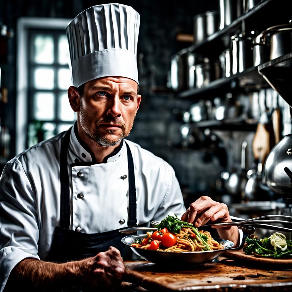 Hyperrealistic Chef with Intricate Details