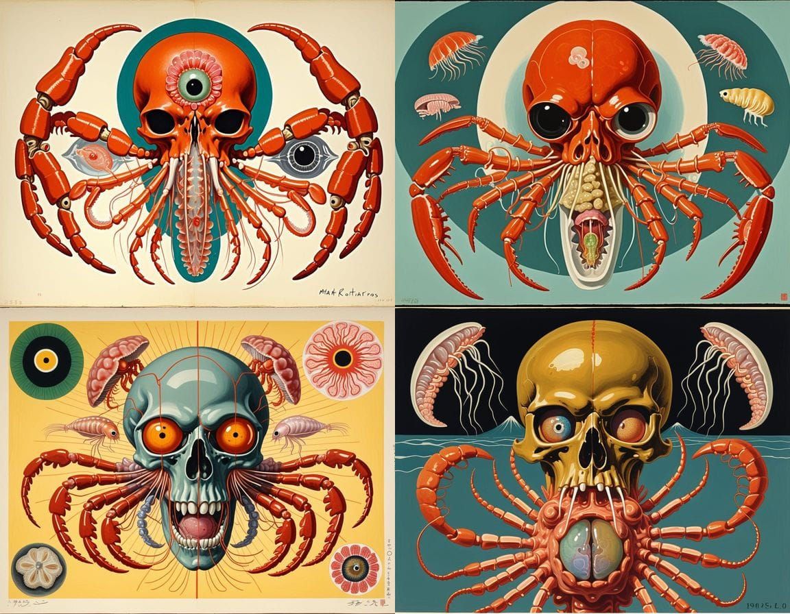 Brutal 1950s Japan Horror Art Deco