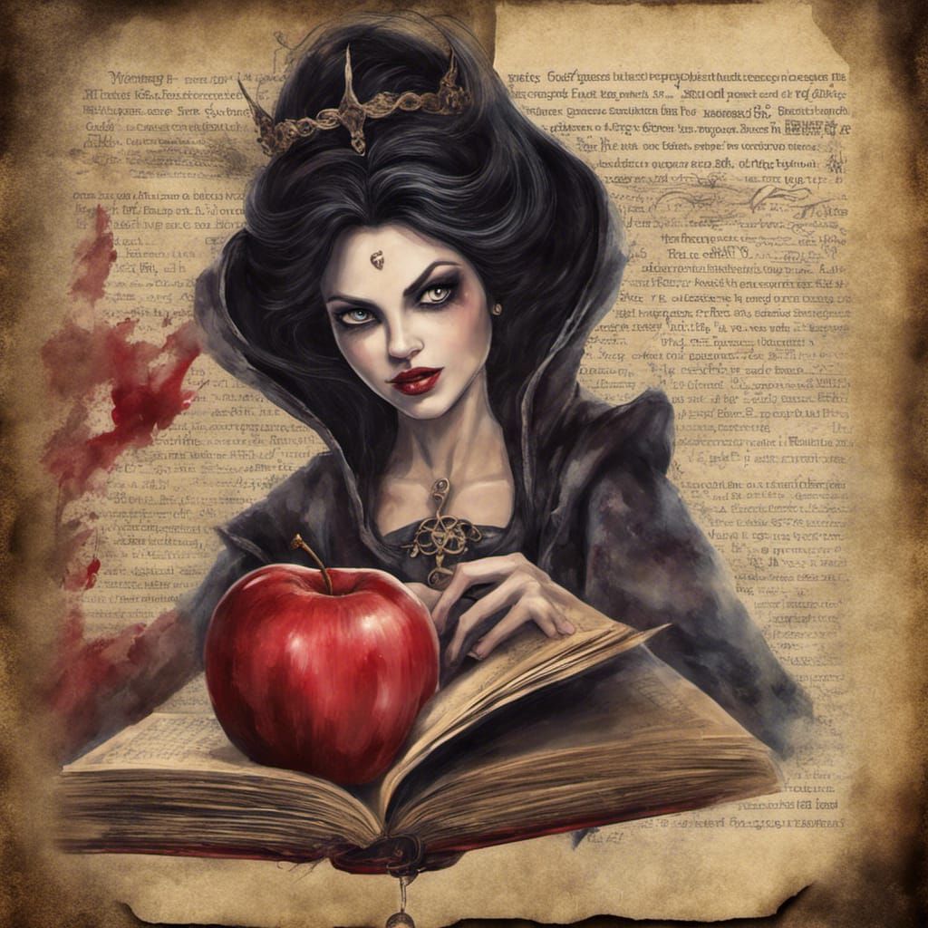 Evil Queen Storybook in Ethereal Fantasy Style