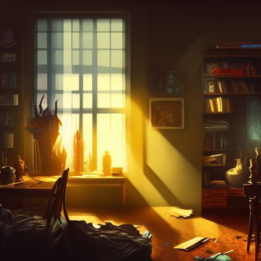Messy City Apartment with Sunlight, Anime Key Visual