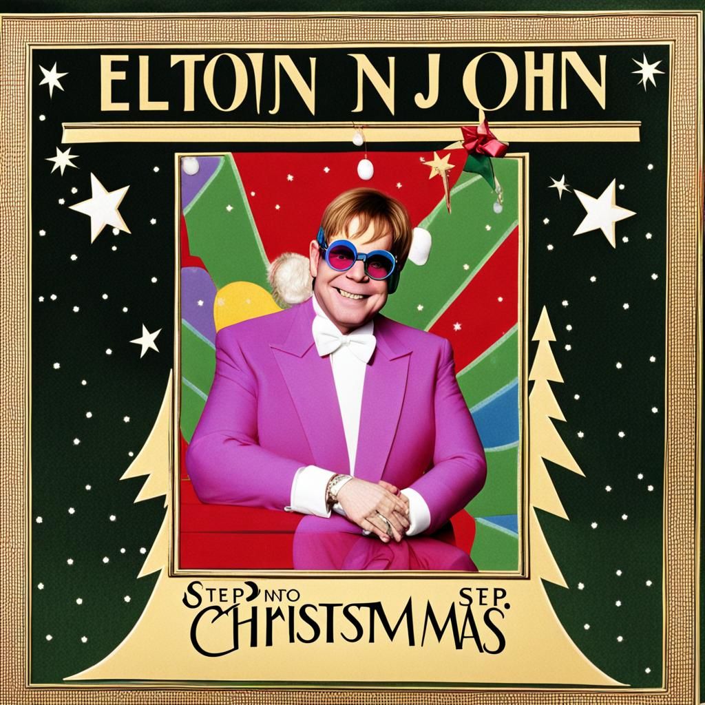 Elton John's 'Step into Christmas' Album Cover