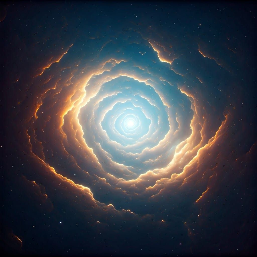 Ethereal Void: Swirling Nebulas in Dreamlike Matte Painting